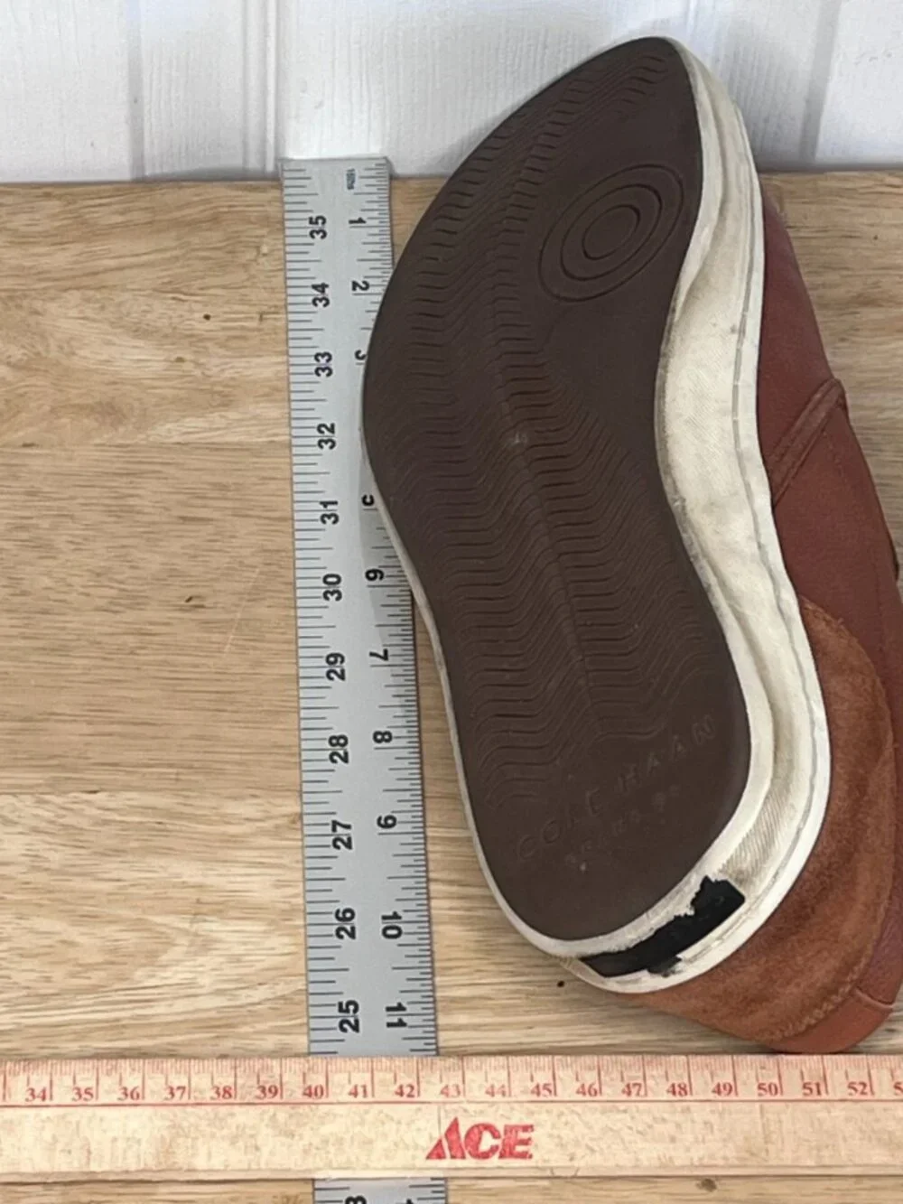 Cole Haan Grand.Os Tan Leather Nantucket Deck Shoes sz 11.5 M Preppy C27537